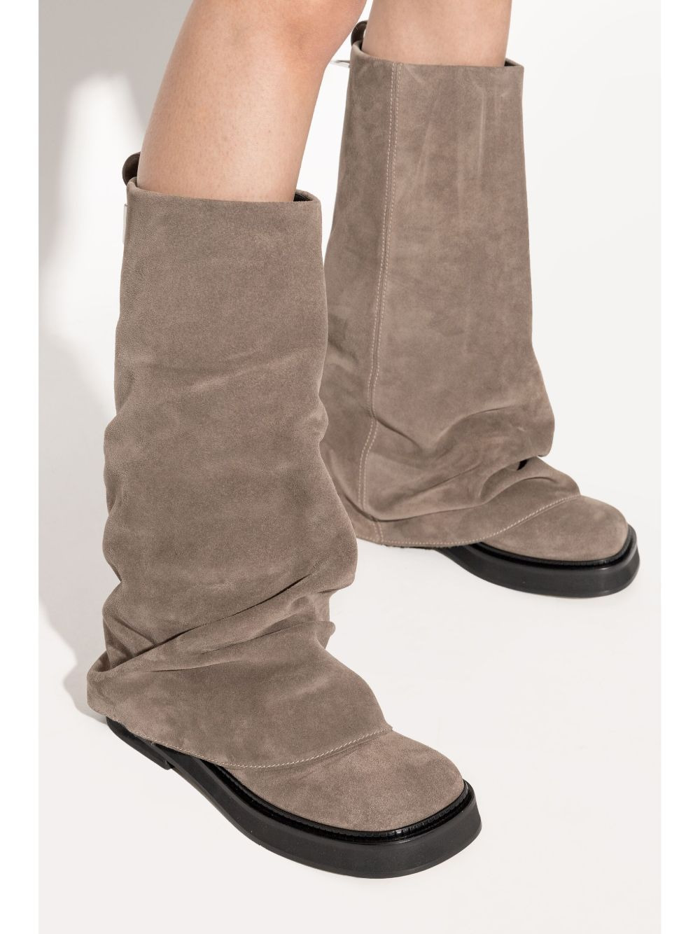 The Attico Boots Dove Grey - 4
