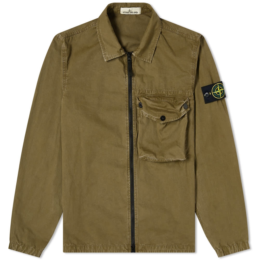 Stone Island Zip Pocket Overshirt - 1