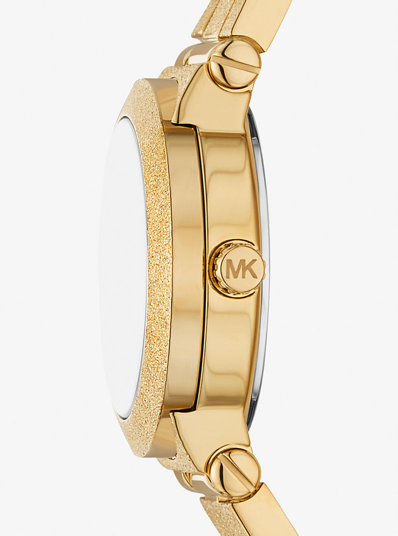 MICHAEL KORS Petite Billie Frosted Gold-Tone Watch outlook