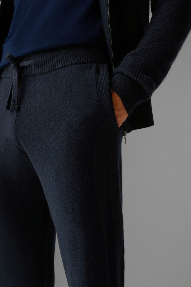 Dundo Knit jogging pants in Navy blue 5