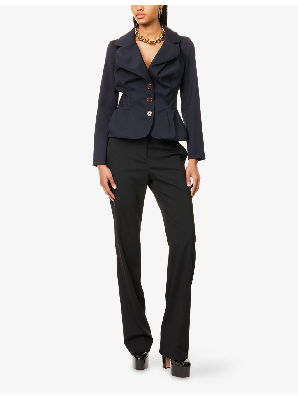 Drunken Draped Wool Jacket - 2