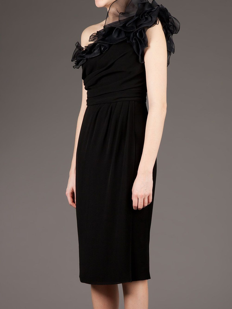 ruffled one-shoulder dress 4
