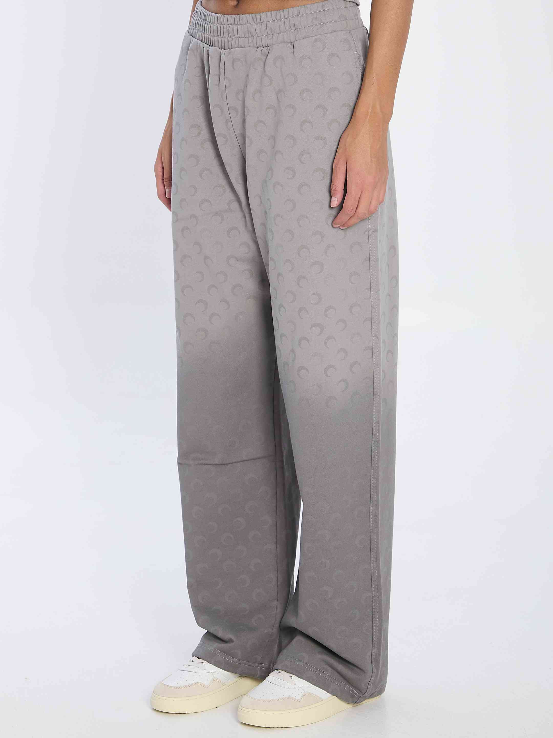 Marine Serre Women Faded Moon Fleece Sweatpants - 2