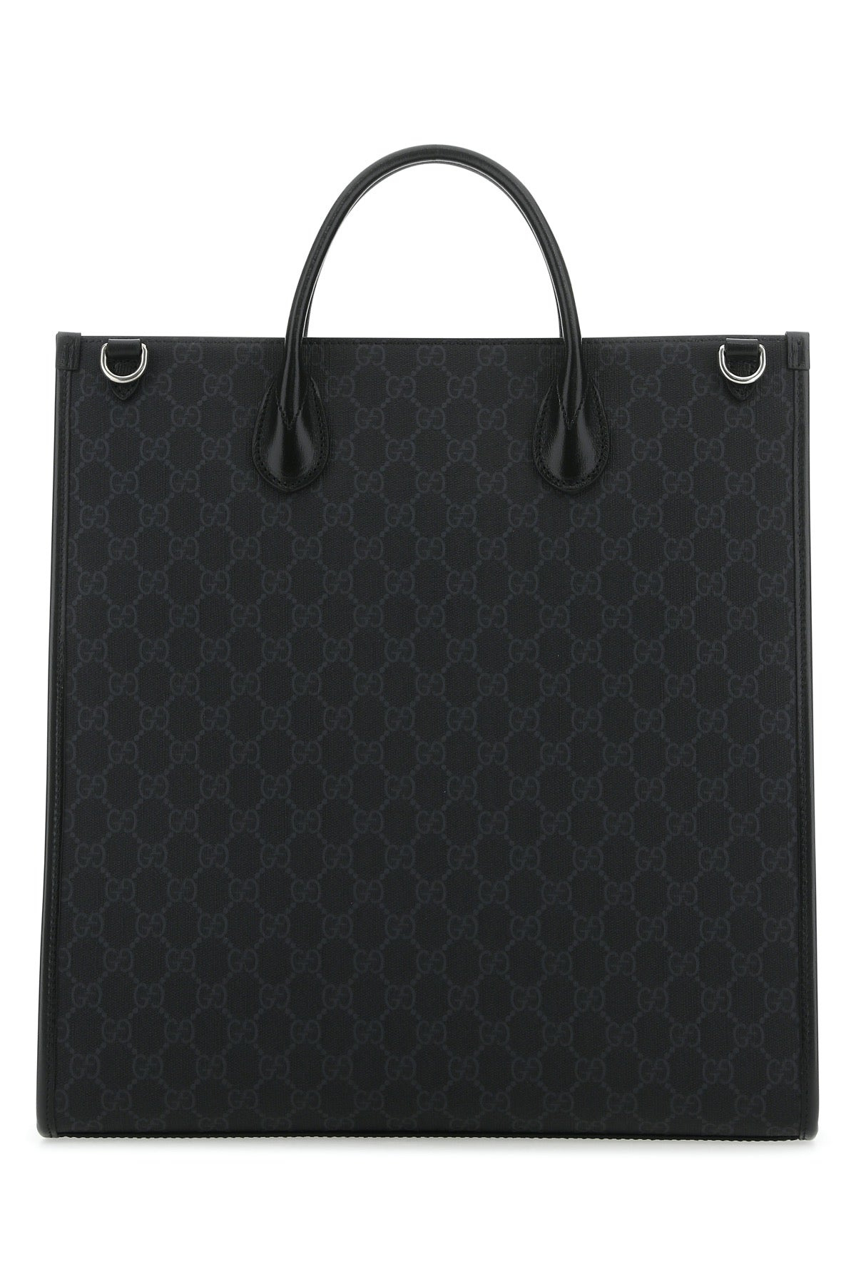 Gucci Men Gg Supreme Fabric And Leather Shopping Bag - 3