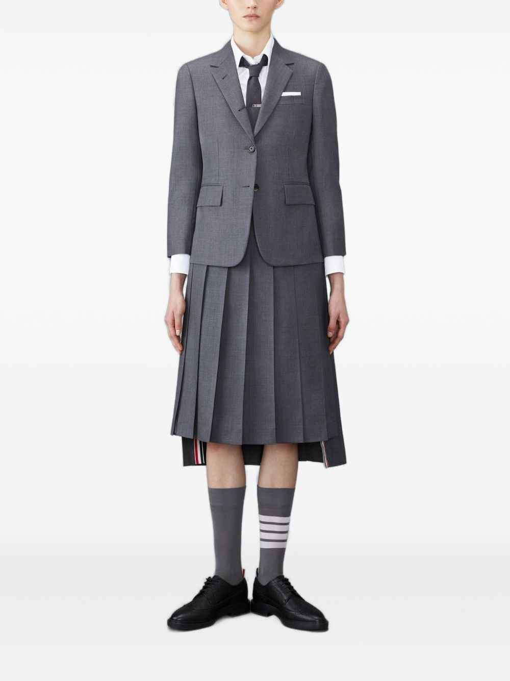 pleated wool jacket - 3