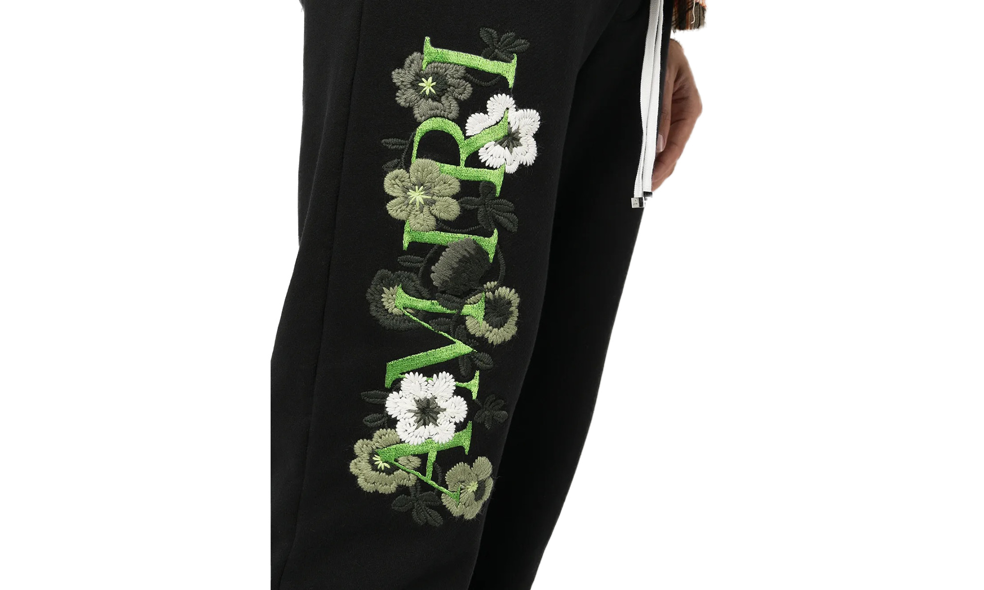 Flower Sweatpants "Black" - 2