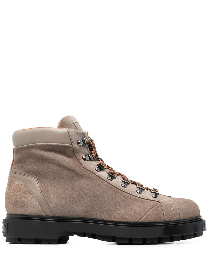 leather lace-up boots 1