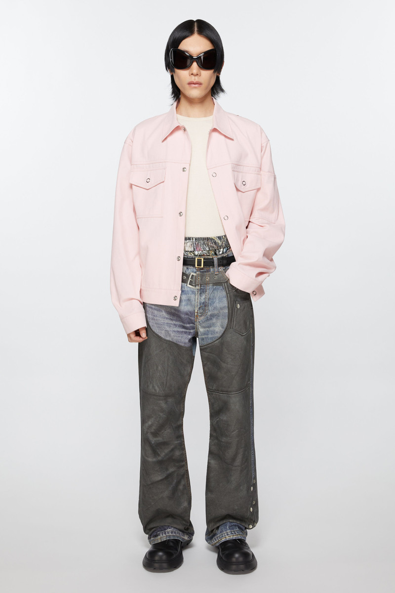 Leather buckle belt - Black/gold 3