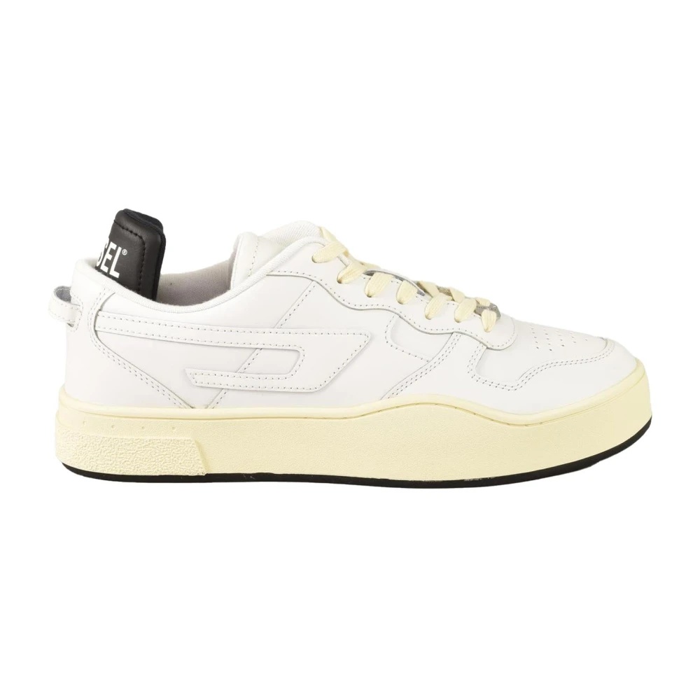 LEATHER SNEAKERS WITH RUBBER SOLE - 1