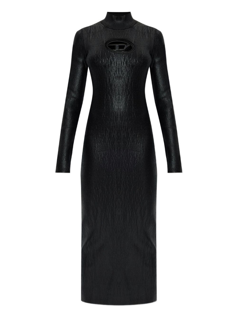 logo-detail ribbed dress 1