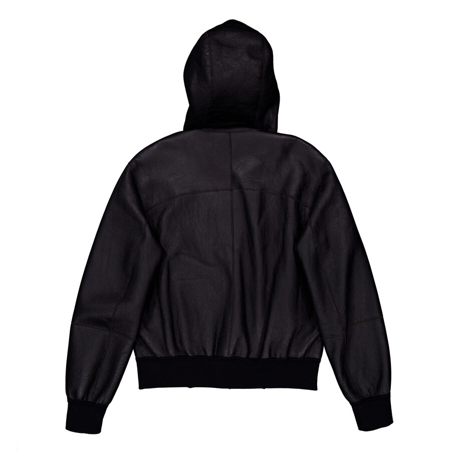 Ferragamo Shearling Reversible Hooded Blouson Jacket - 6