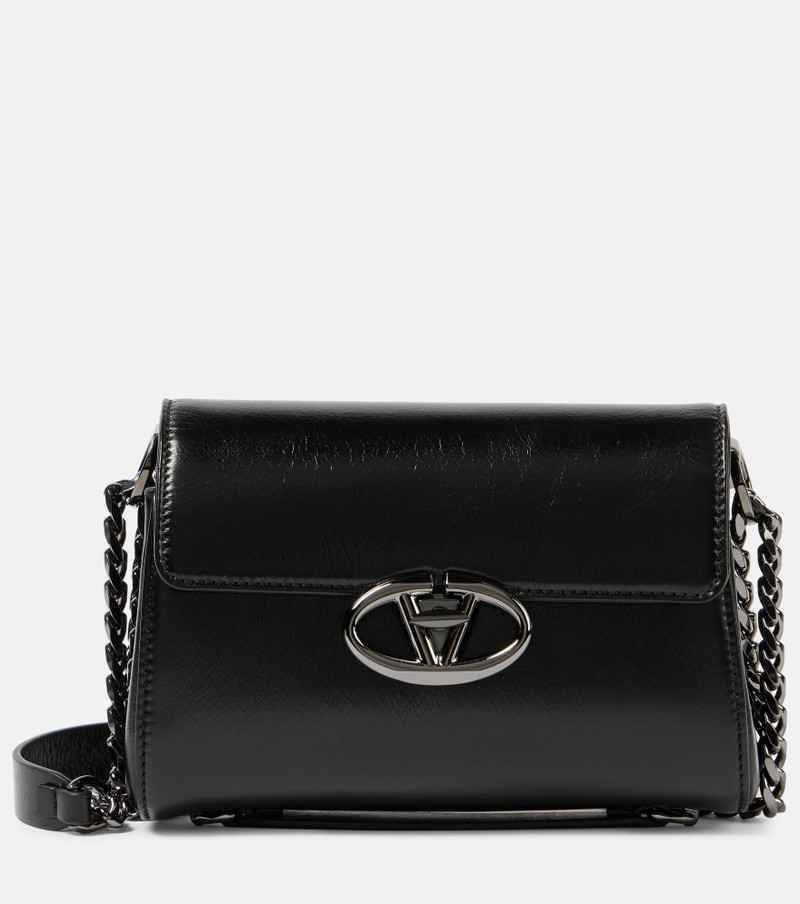 VLogo Locker Small leather crossbody bag - 1