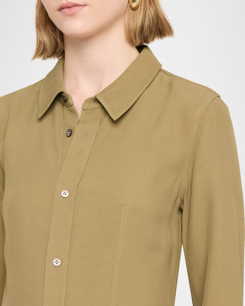 Fitted Button-Down Shirt 5