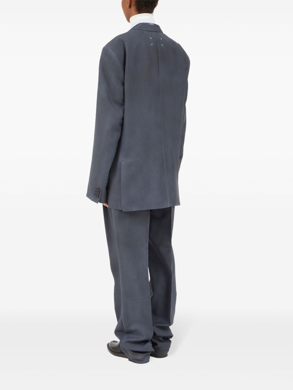 four-stitch single-breasted blazer - 5