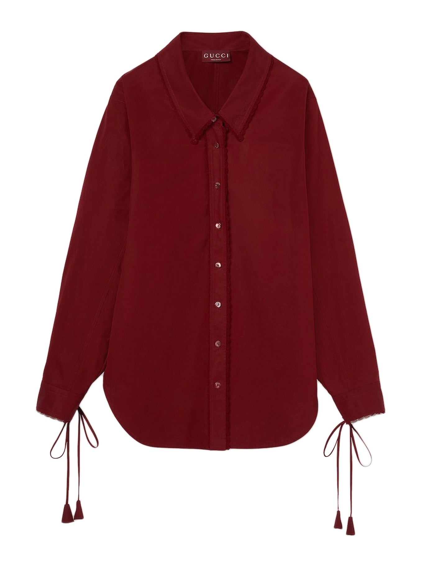 COTTON POPLIN SHIRT WITH LAYERS - 1