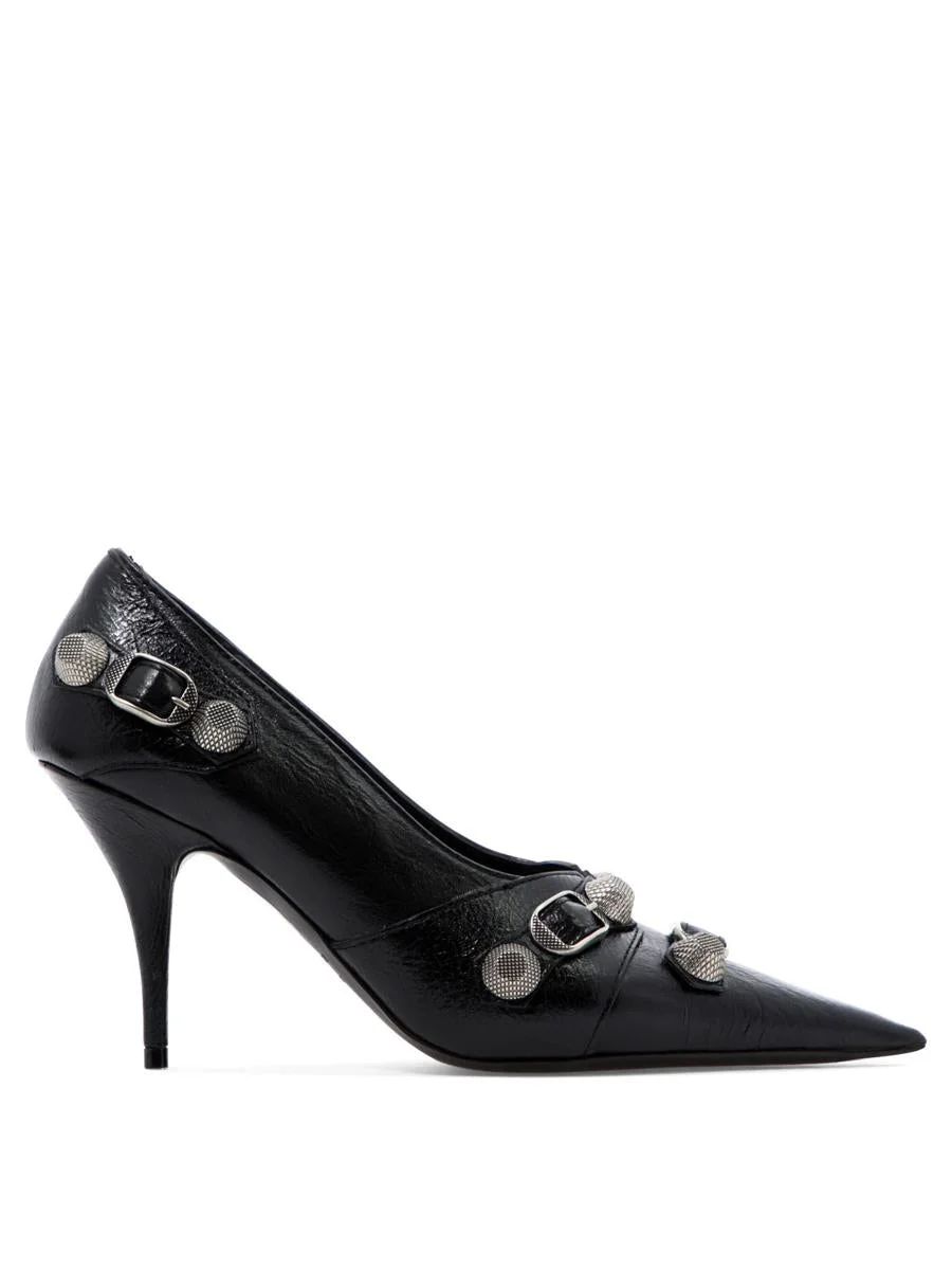 BALENCIAGA LE CAGOLE LEATHER PUMPS - 1