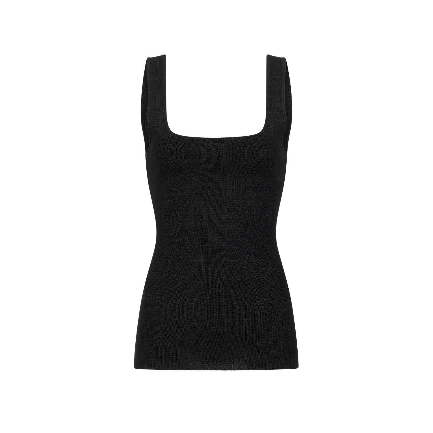 SQUARED NECK TOP BLACK - 1
