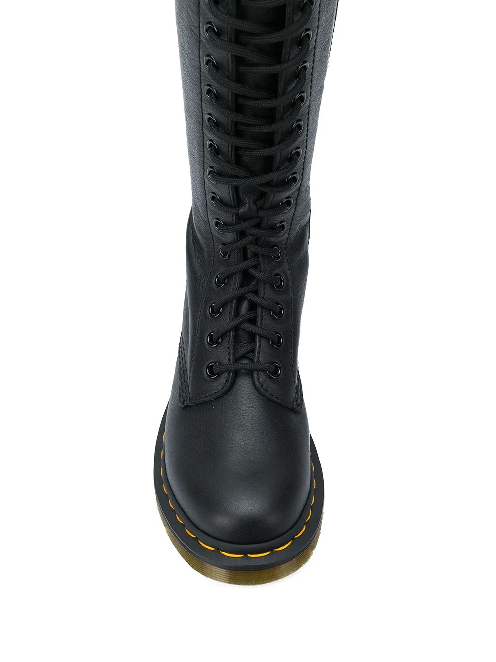 lace-up combat boots - 4