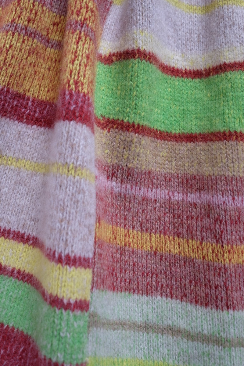 The Elder Statesman STRIPE SUPER SOFT BLANKET outlook
