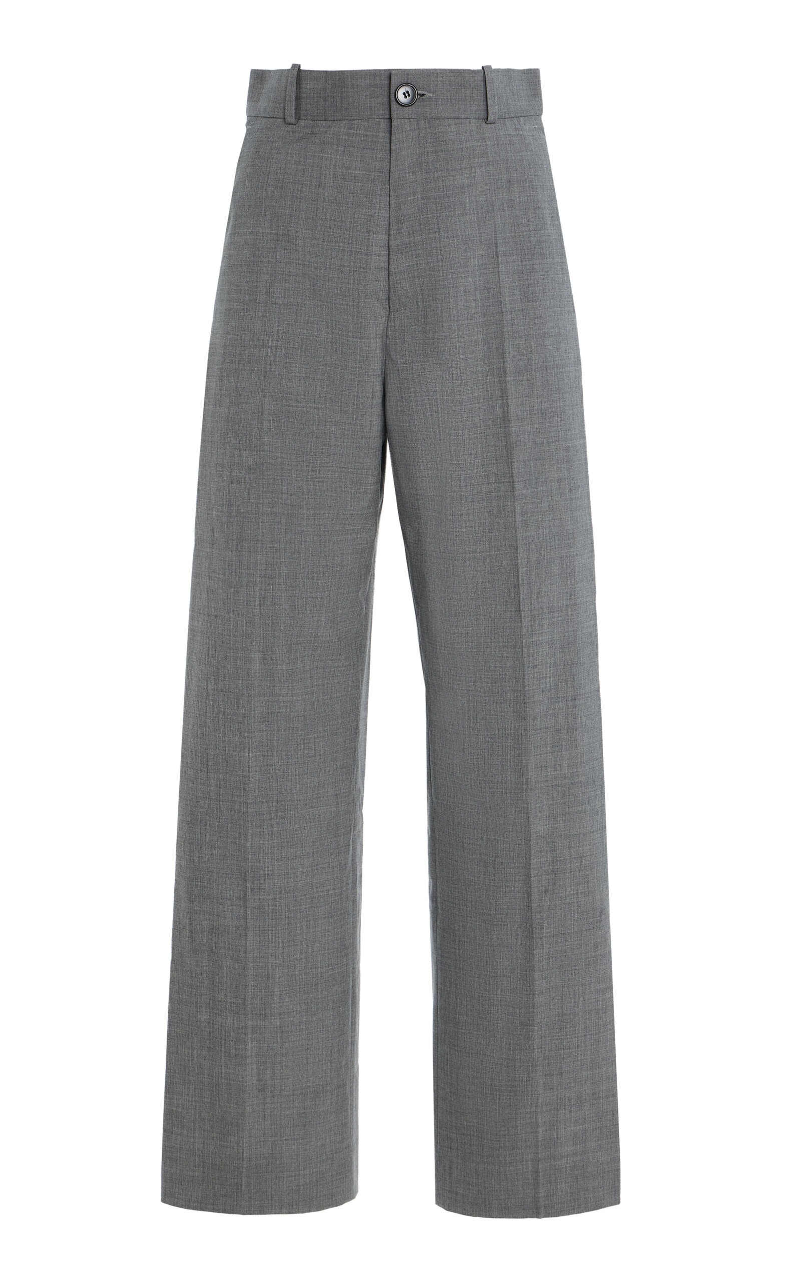 Classic Cropped Wool Trousers grey - 1