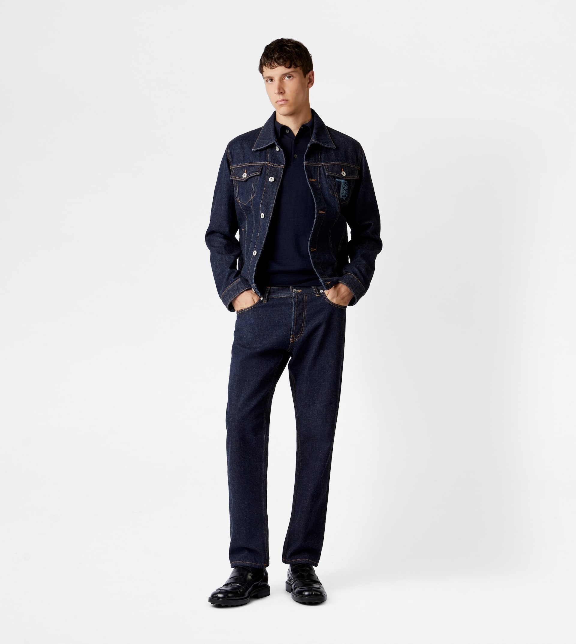 TOD'S TRUCKER JACKET - BLUE - 2