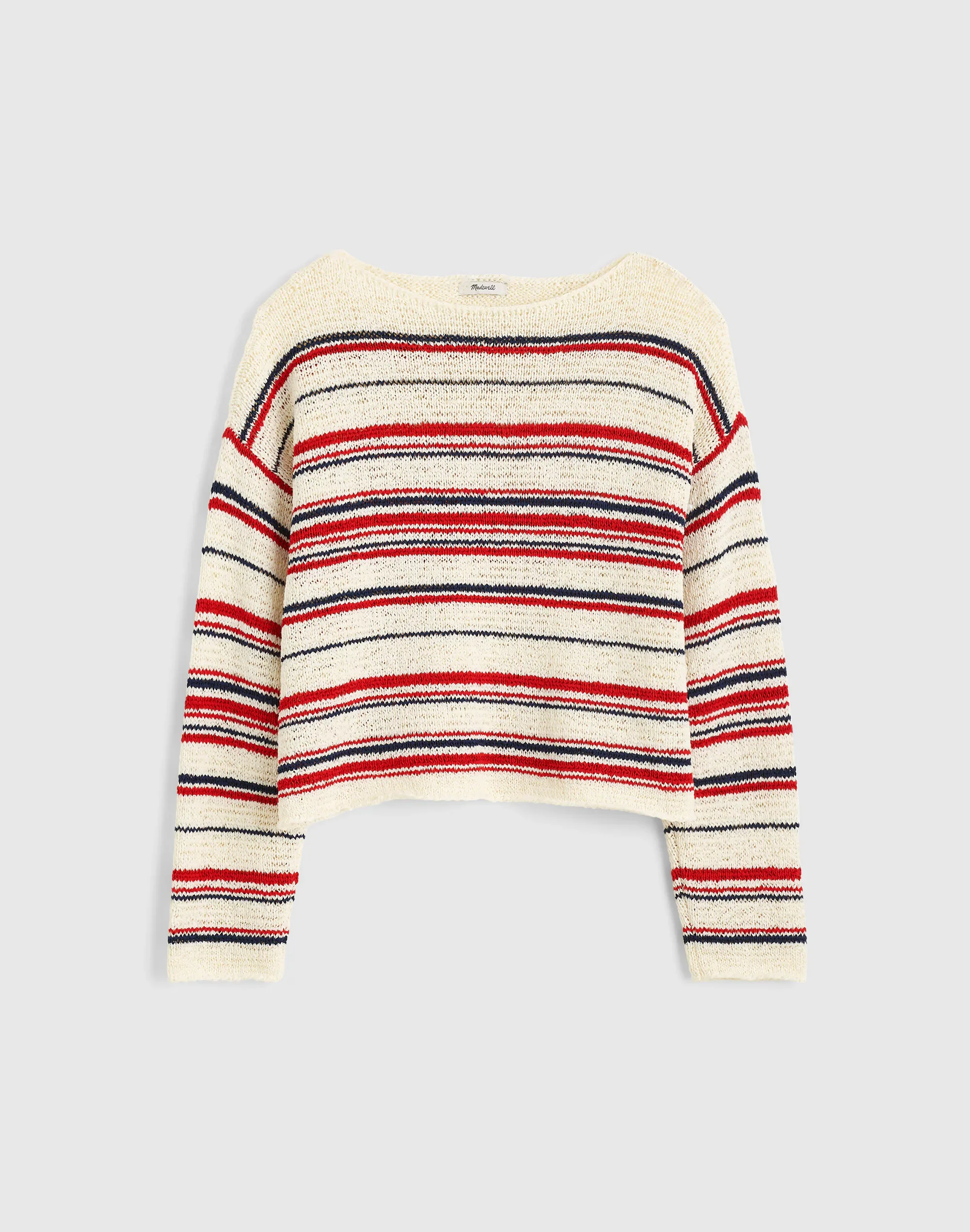 Boatneck Pullover Sweater - 1