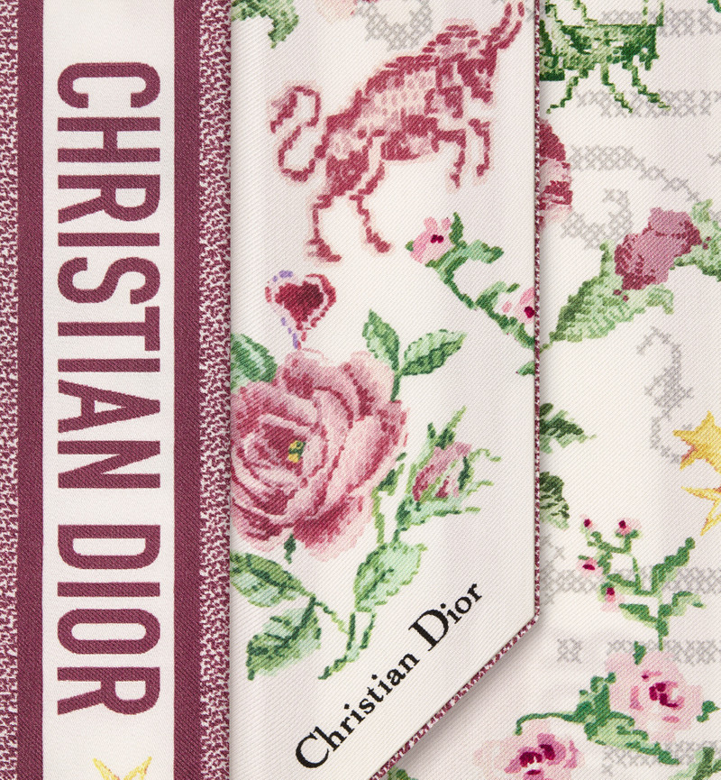 Christian Dior 1947 Zodiac Taurus Mitzah Scarf 5