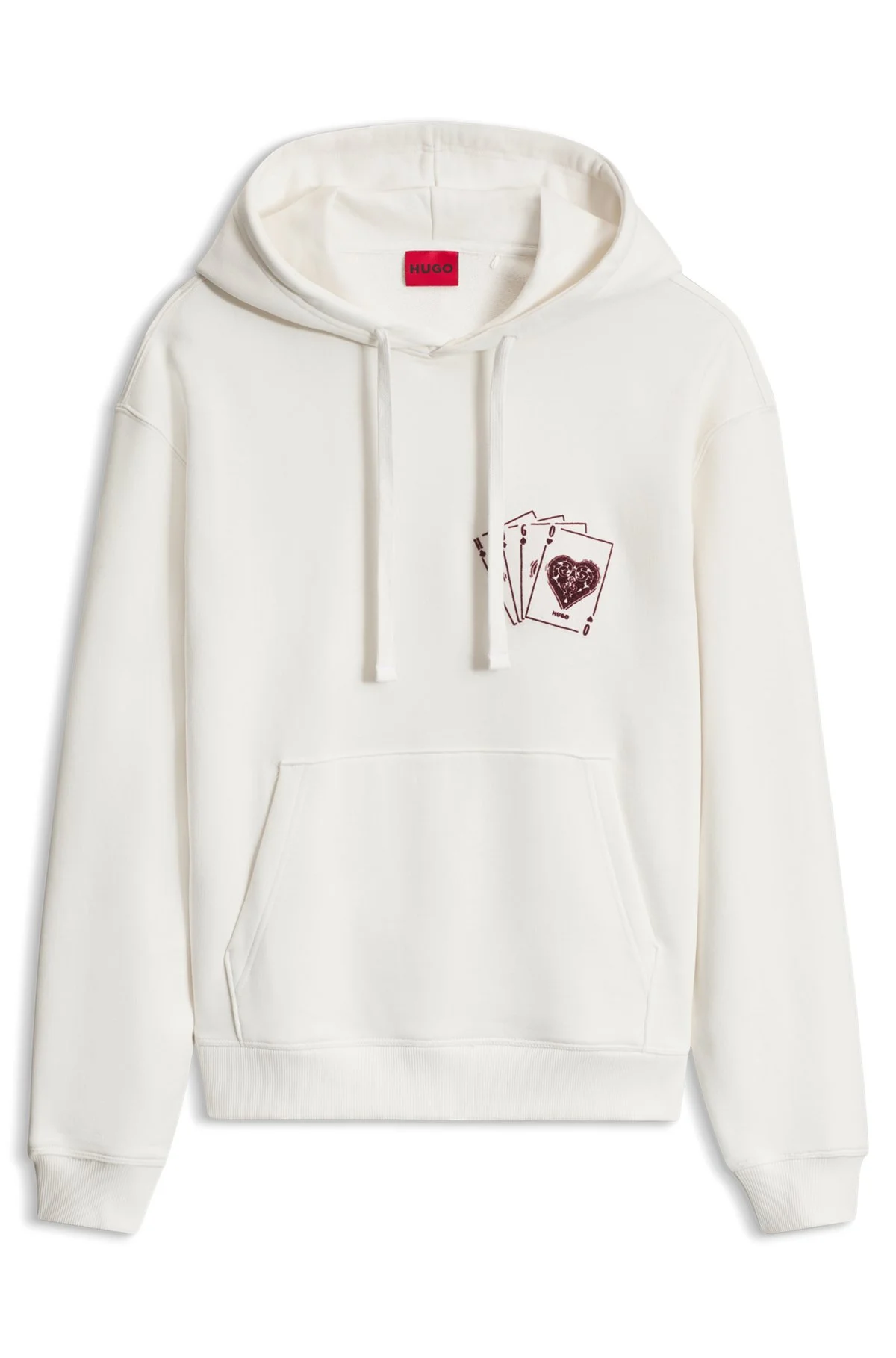 GRAPHIC-PRINT COTTON HOODIE IN A RELAXED FIT - 1