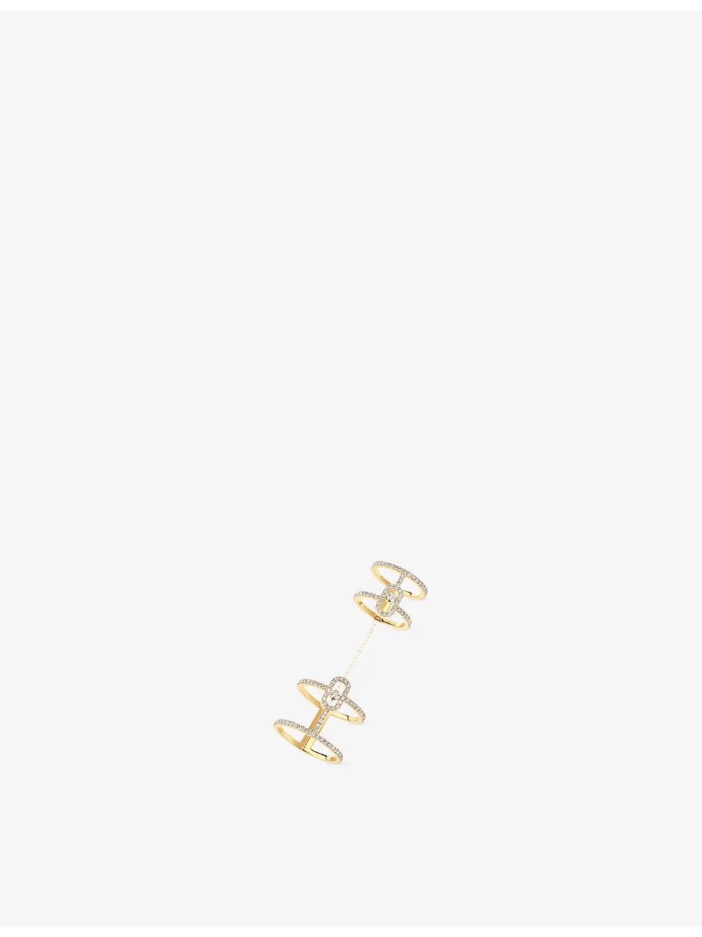 Move Uno Double 18ct Gold And 0.95ct Diamond Ring - 1