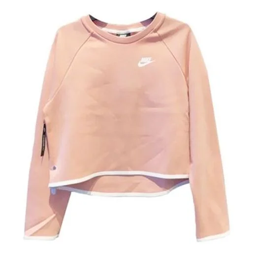 (WMNS) AS W Nike Sportswear TCH FLC Crew PINK QUARTZ BV3452-606 - 1
