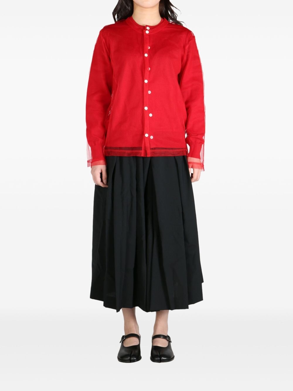 layered cardigan - 2