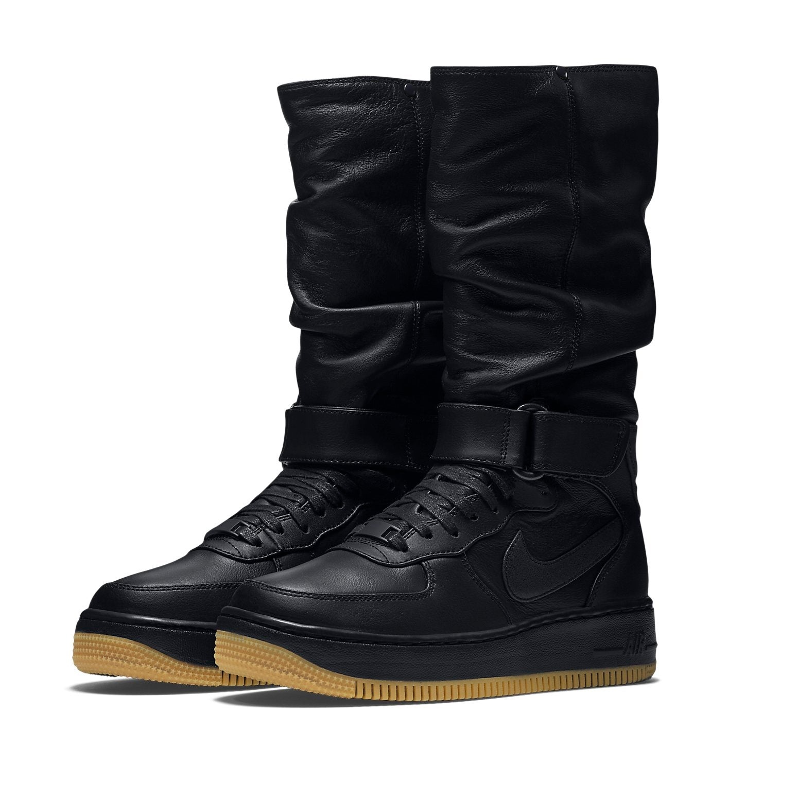 (WMNS) Nike Air Force 1 Upstep Warrior Shoes For Black 860522-001 - 3