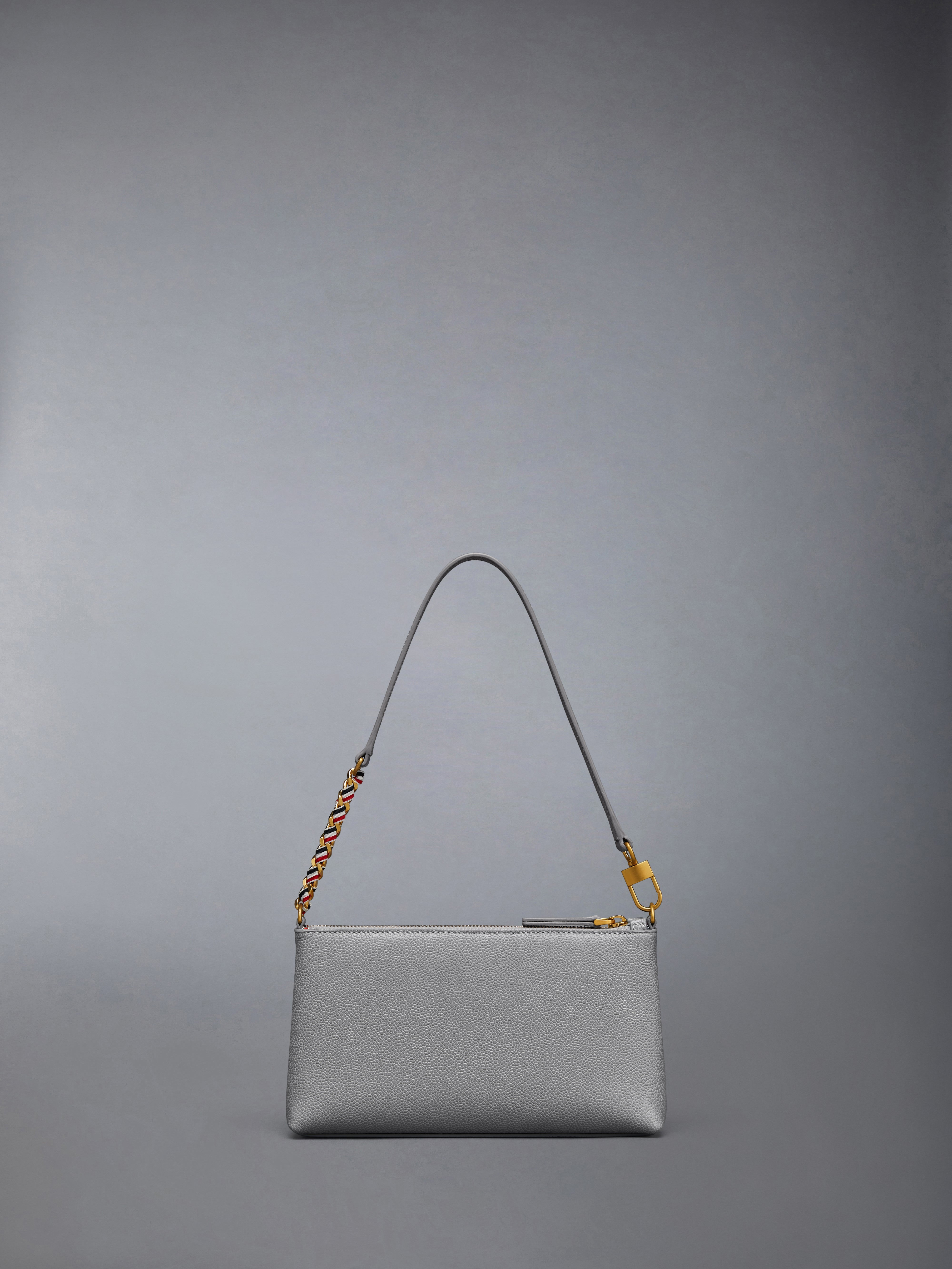 PEBBLE GRAIN ZIPPED MINI BAG - 3