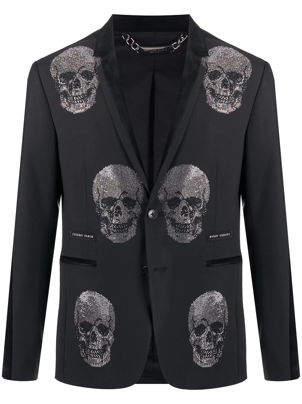 embellished Skull blazer - 1