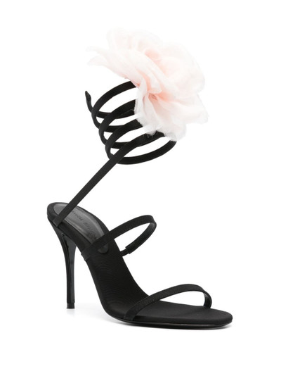 MAGDA BUTRYM 110mm floral-appliquÃ© sandals outlook