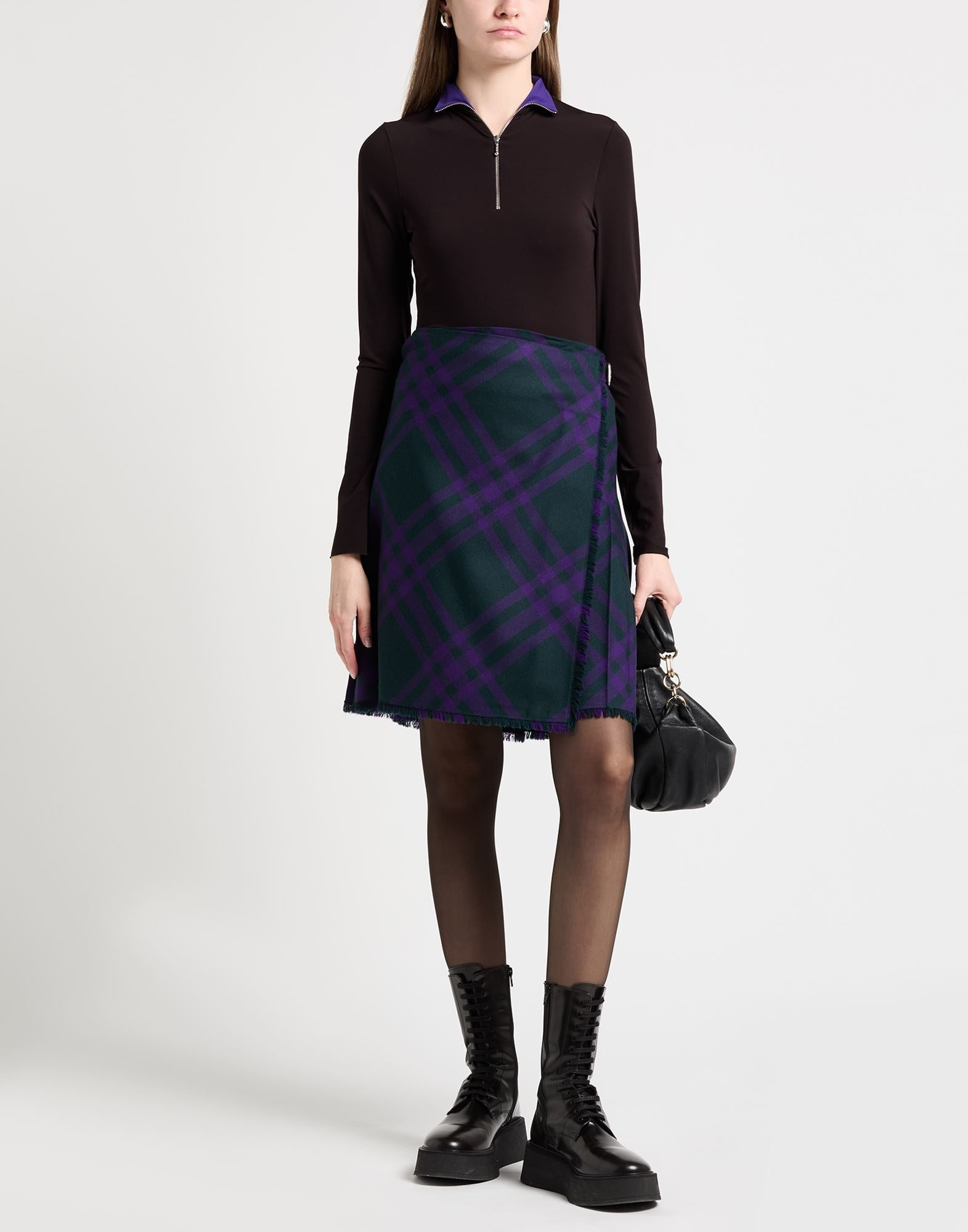 Purple Women's Mini Skirt - 3
