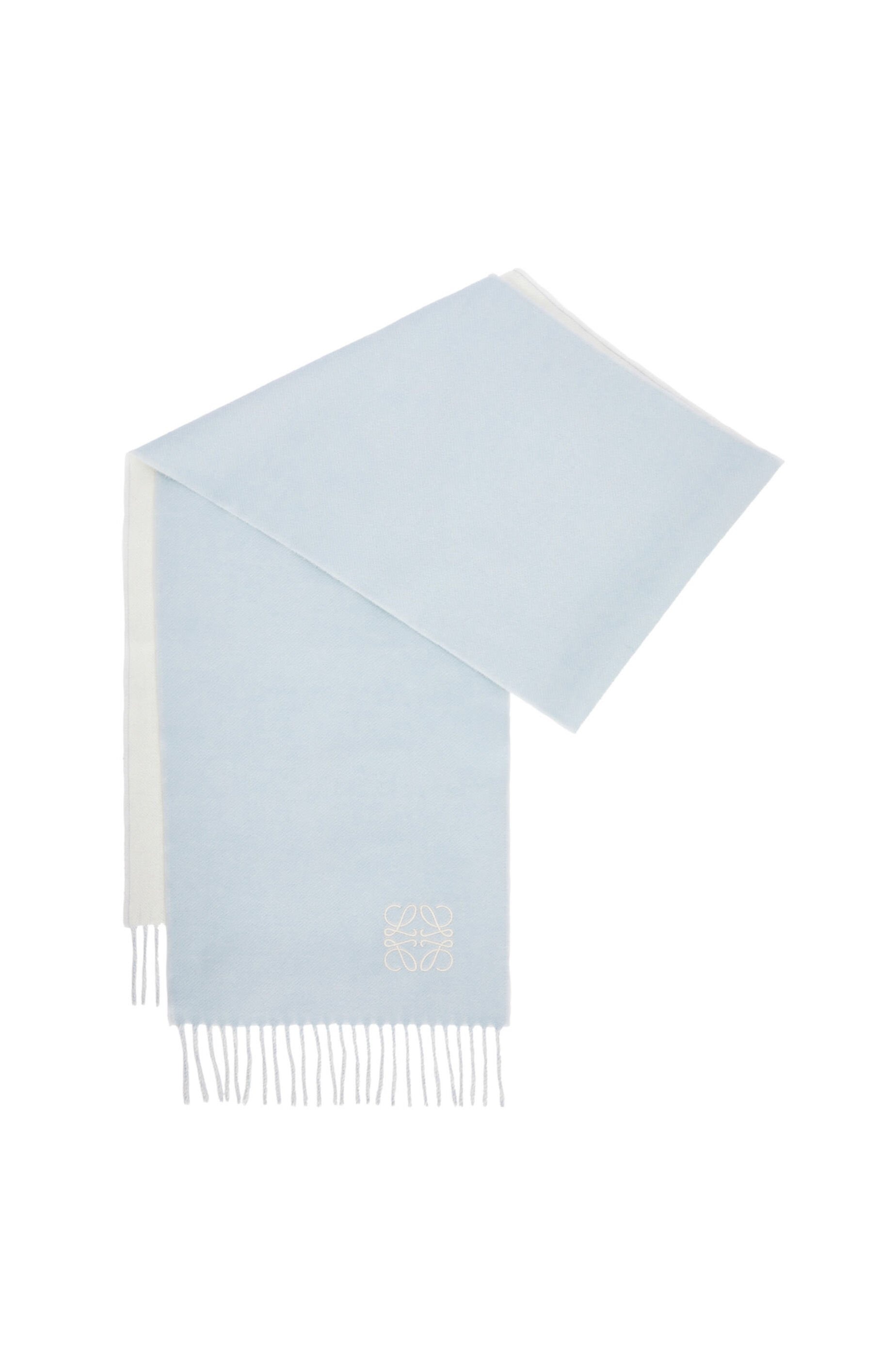 Bicolour scarf in wool and cashmere - 3