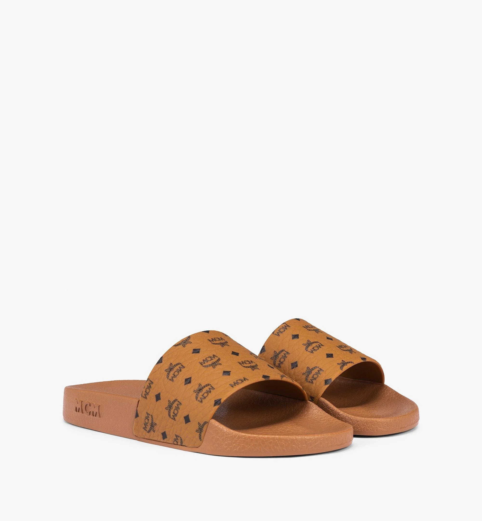 Monogram Print Rubber Slides - 1