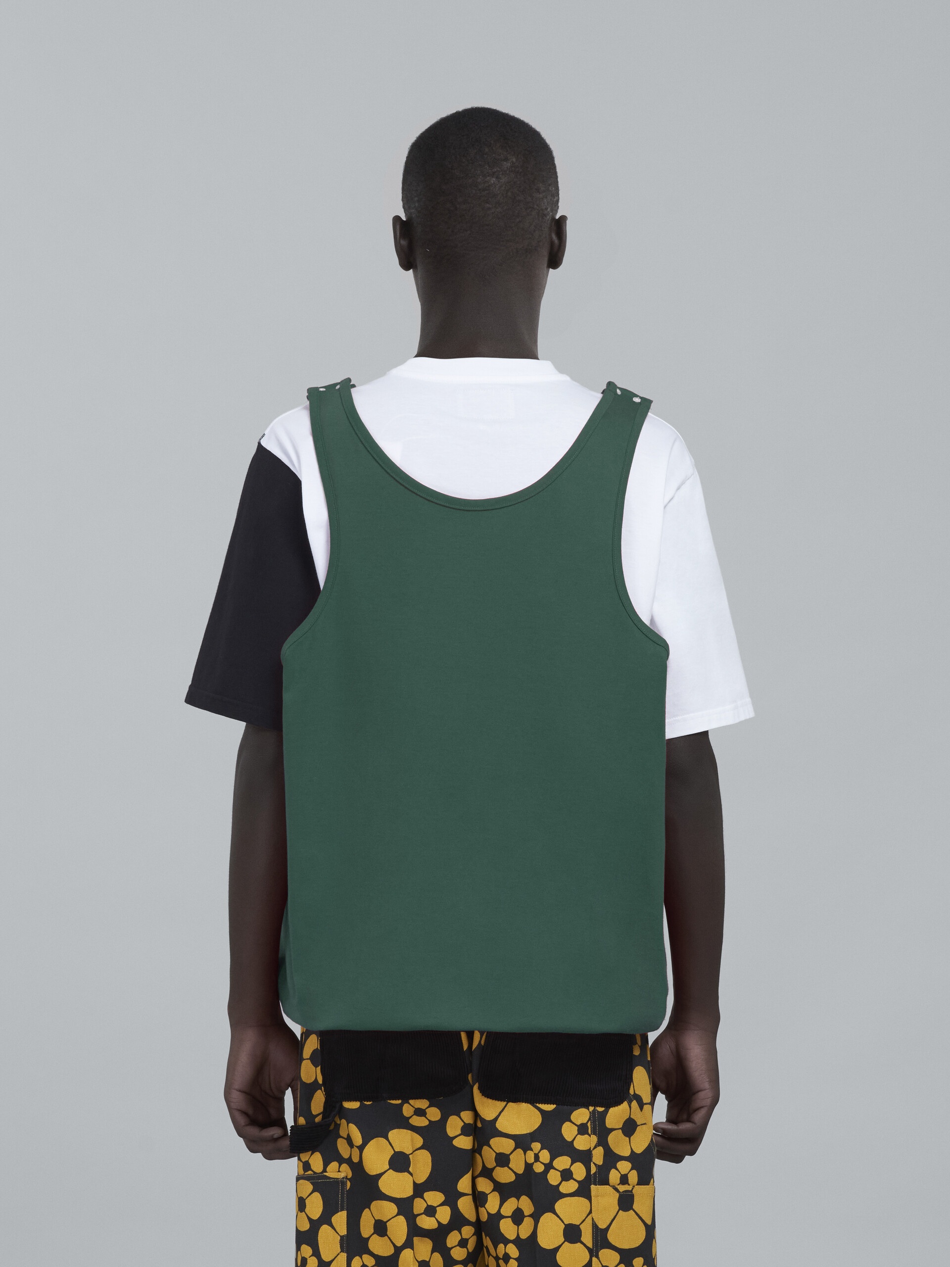MARNI X CARHARTT WIP - T-SHIRT WITH GREEN VEST - 3