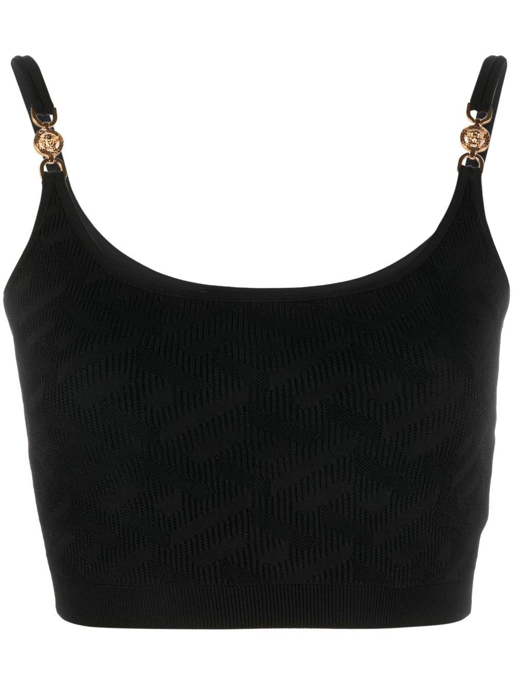 Medusa motif knitted top - 1