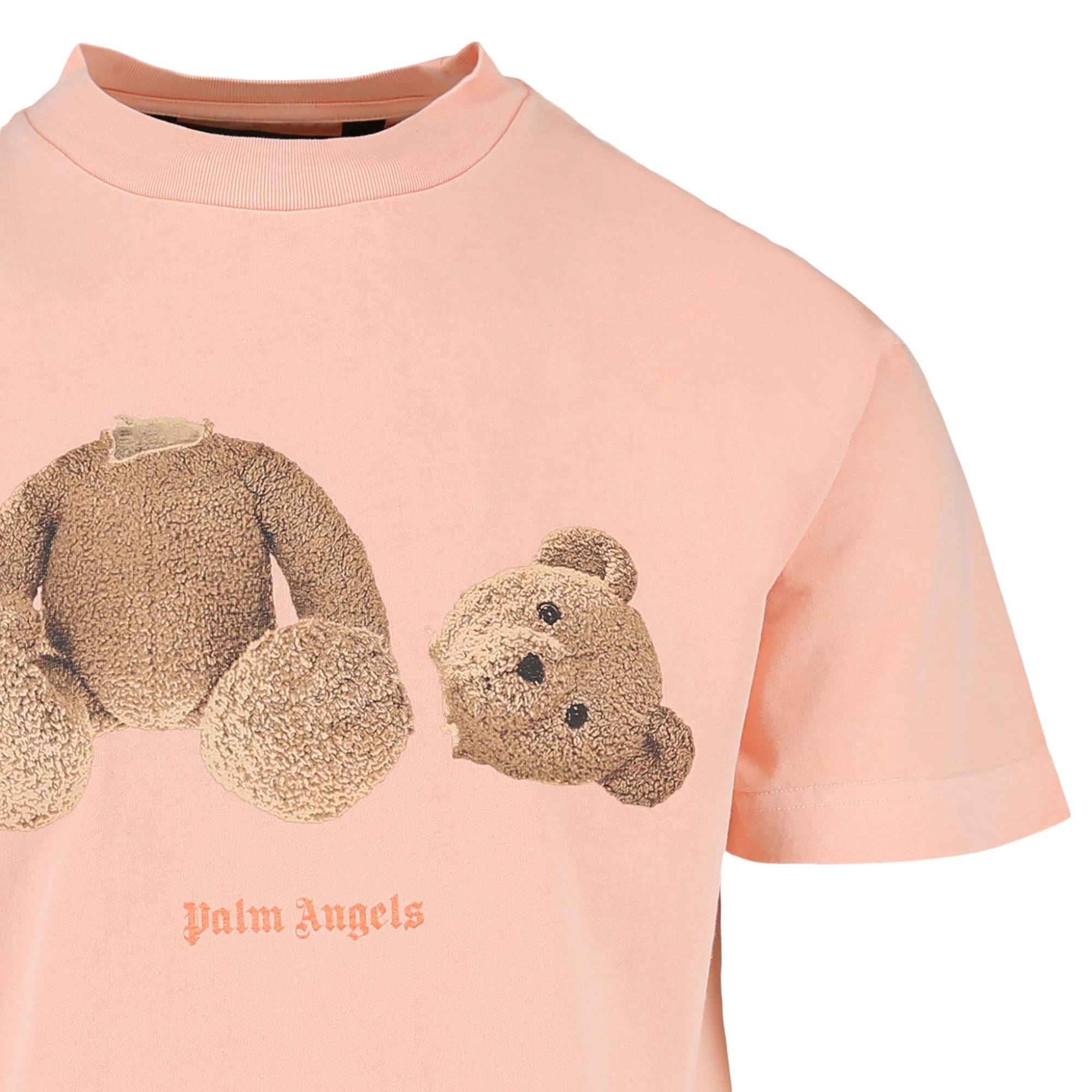 Palm Angels Bear Classic Tee 'Salmon Fluorescent' - 3