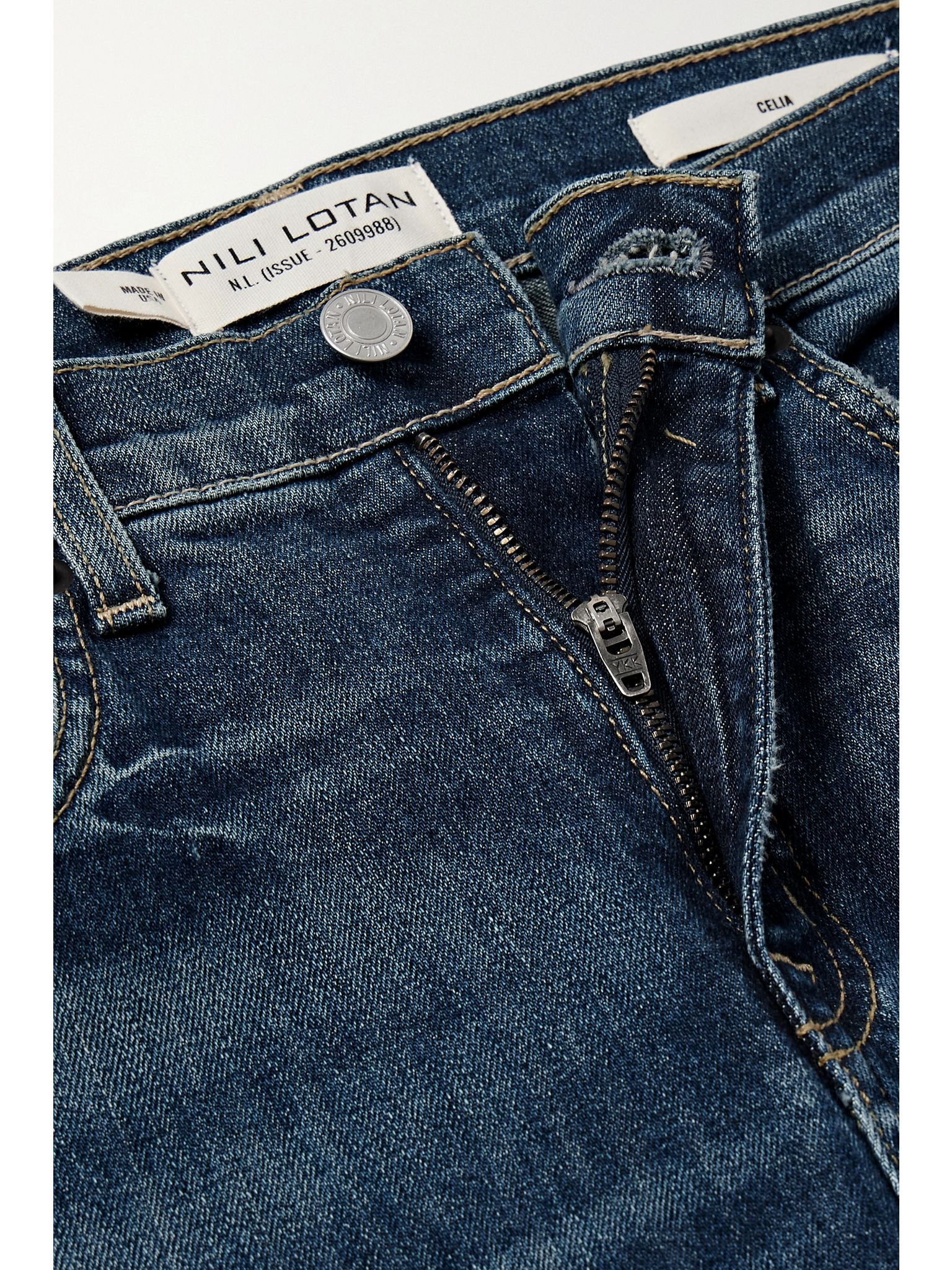 Celia high-rise straight-leg jeans Blue - 5