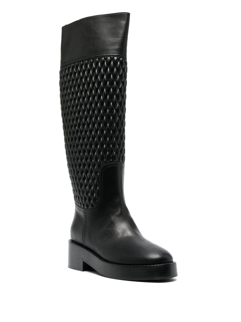 CASADEI Dome quilted riding boots outlook