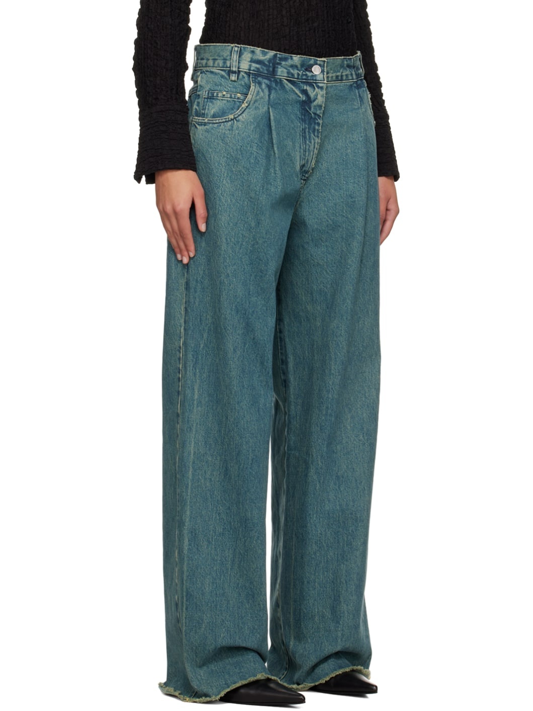 Blue Washed Jeans - 2