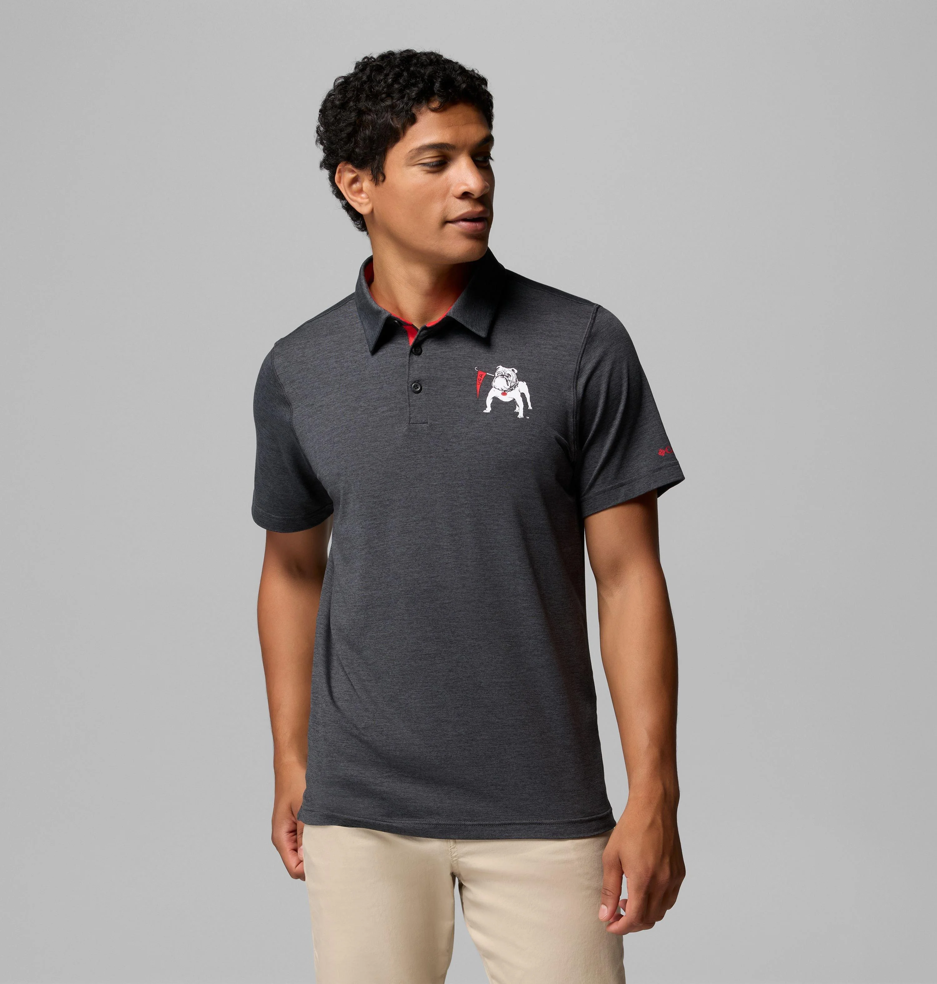 Men's Collegiate Tech Trail Polo - Georgia - 1