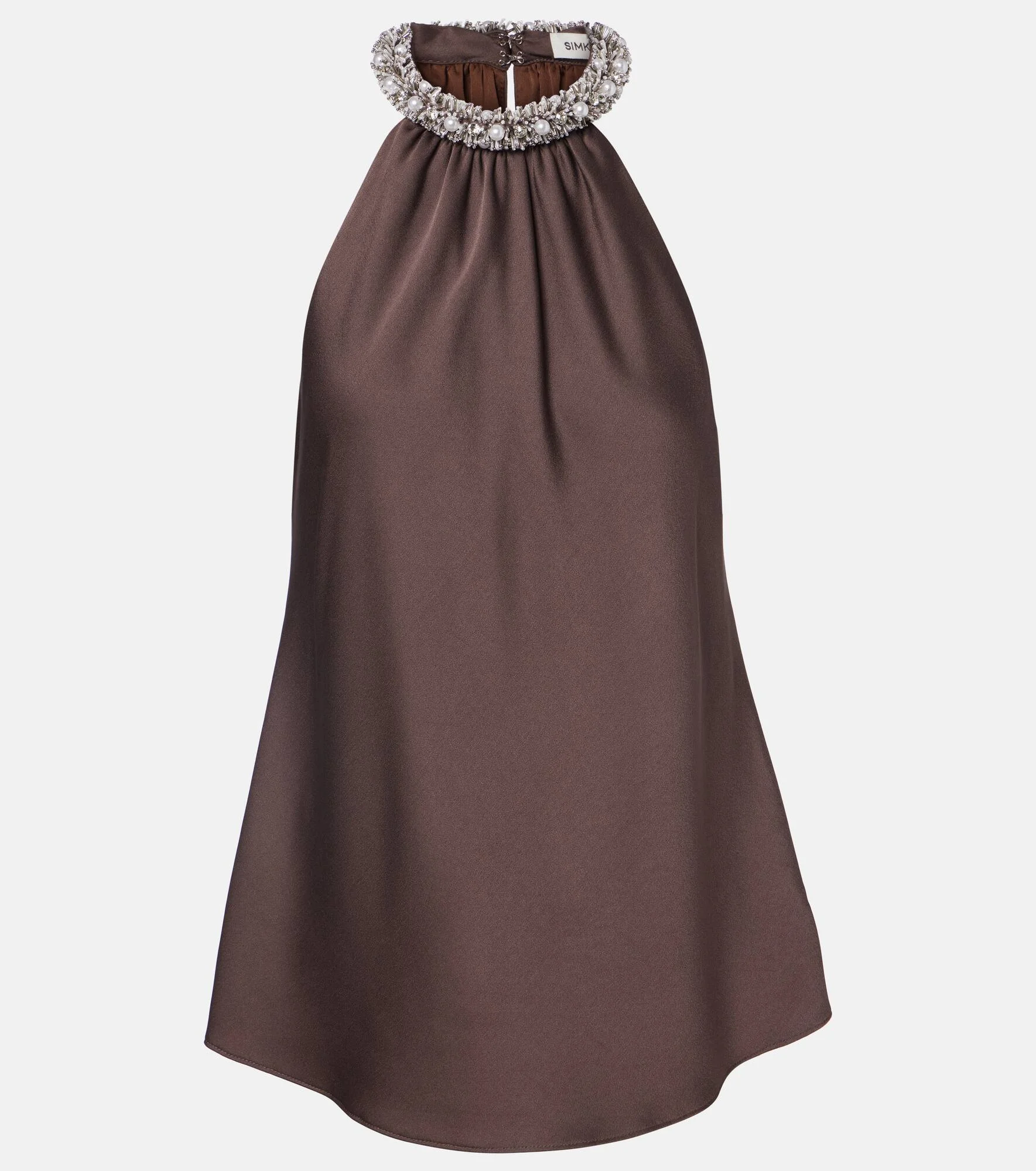 Embellished satin top - 1