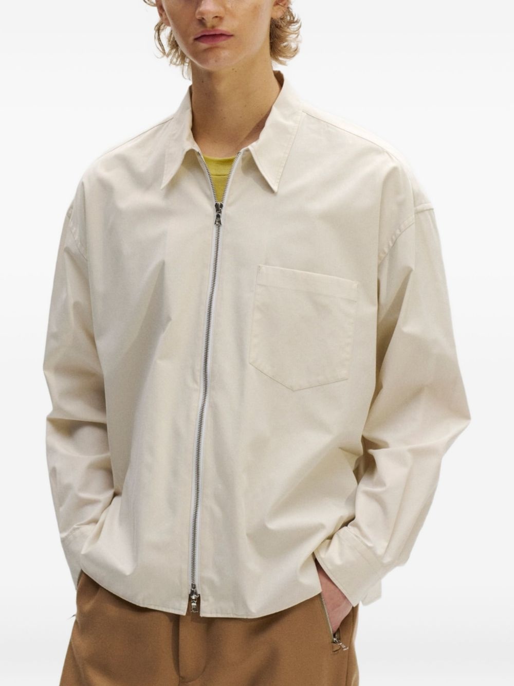 ZIP-FRONT  OVERSHIRT - 4