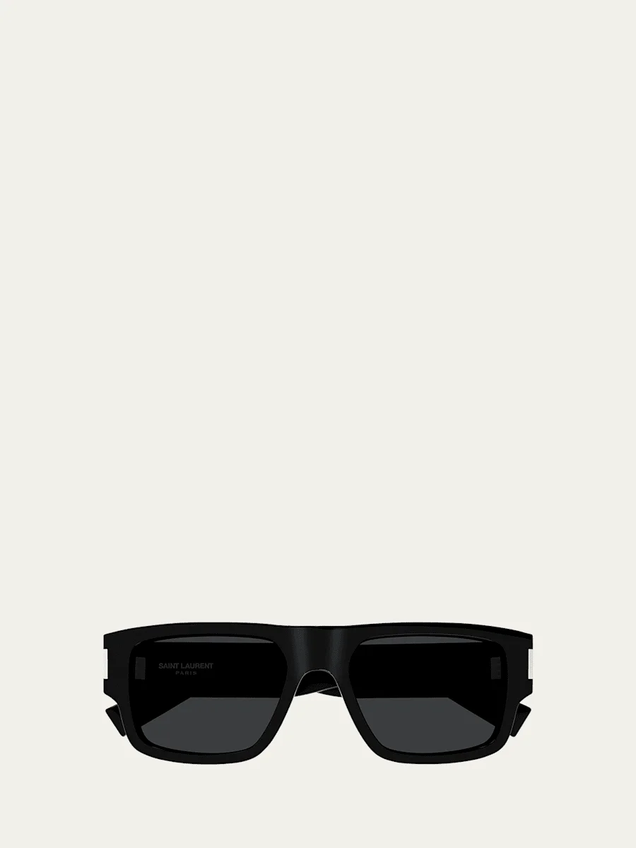 Men's SL 659 Acetate Rectangle Sunglasses - 1