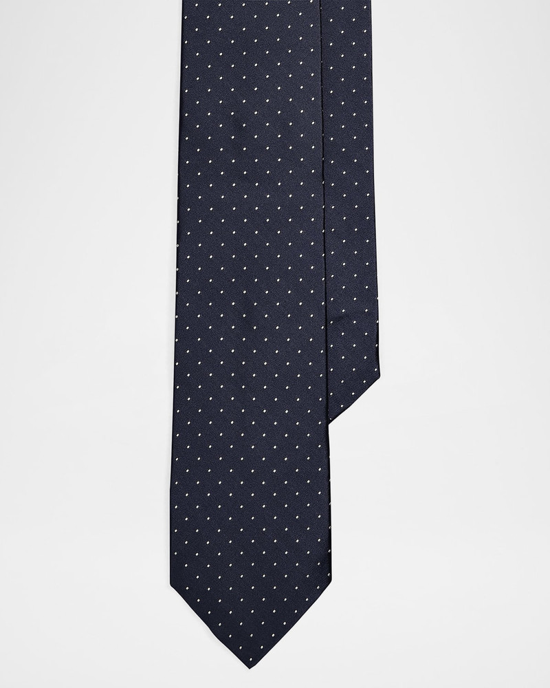 Men's Dot Silk Tie 1