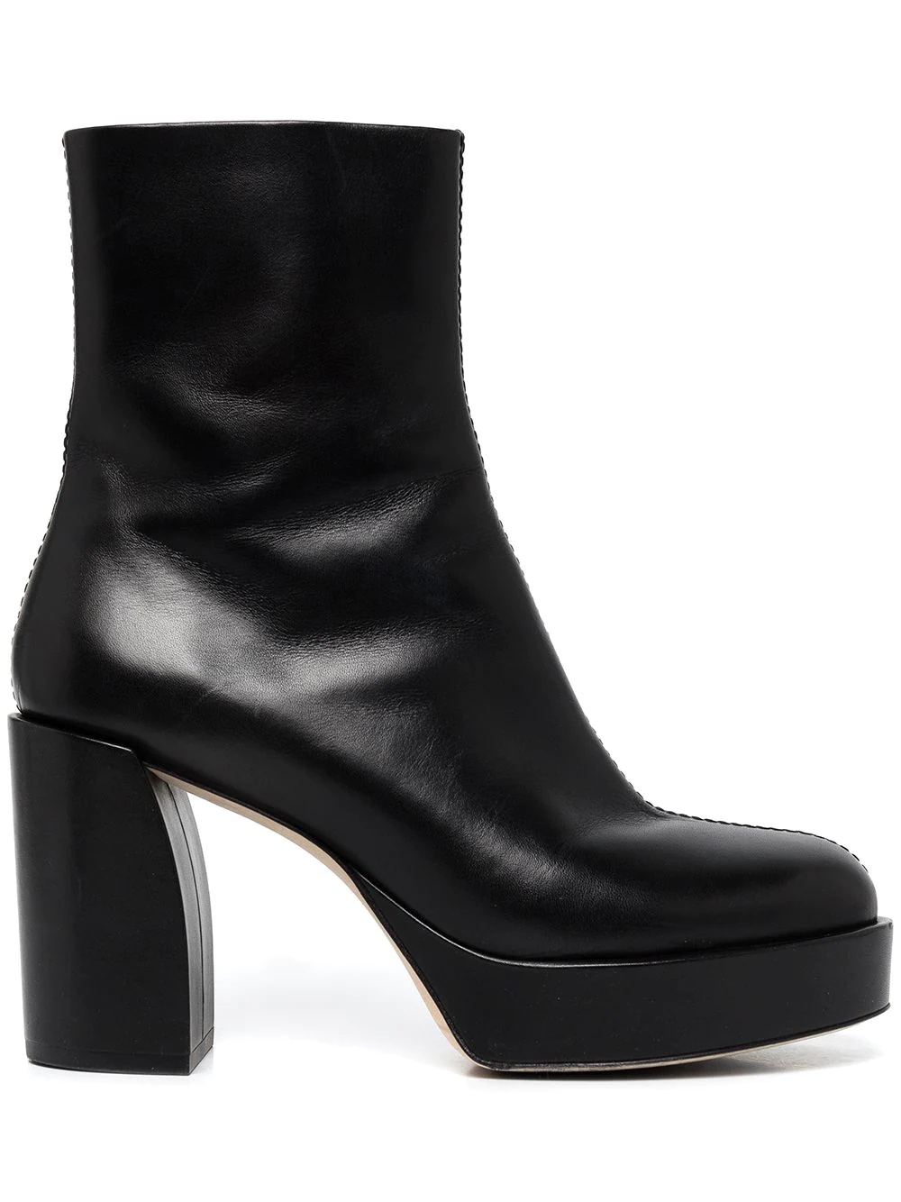 Naomi platform leather boots - 1
